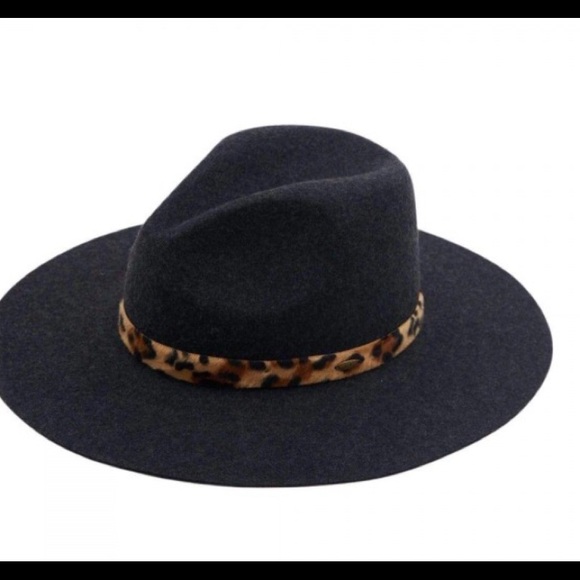 Australian Wool Wide Brim Felt Rancher Hat Leopard - Picture 3 of 3